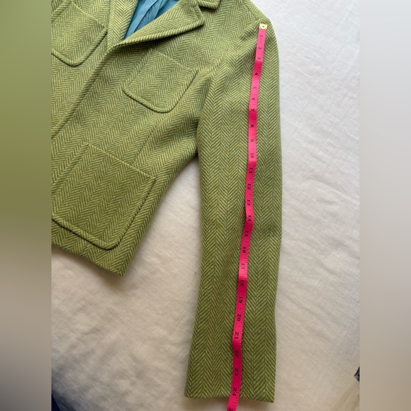 J. Crew Wool Herringbone Blazer in Sage Green - Picture 7 of 10